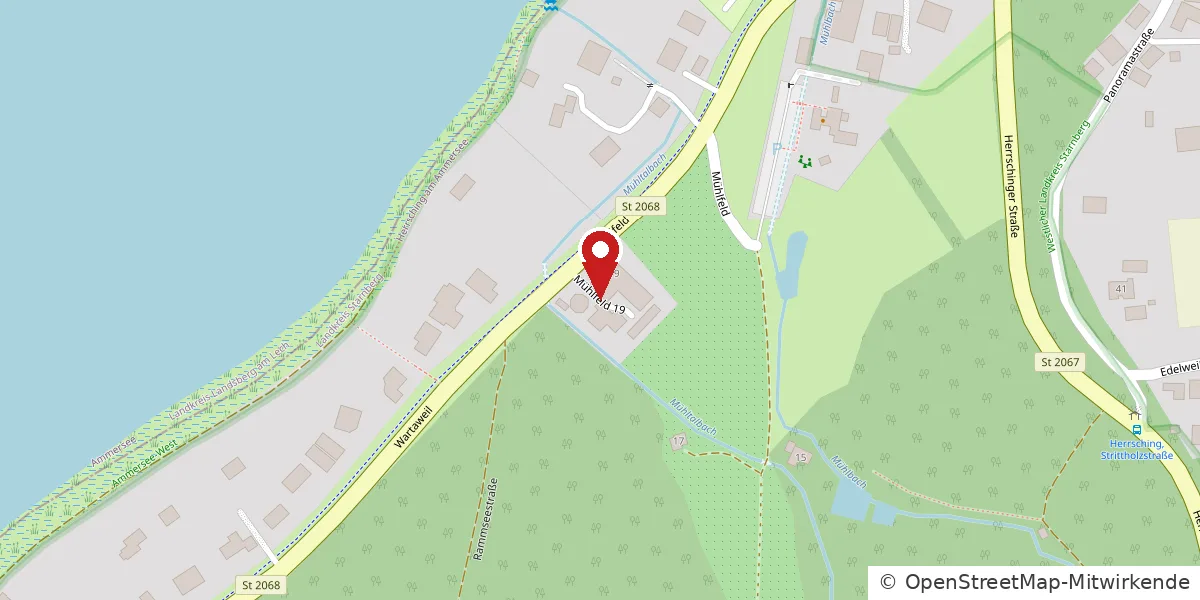 Karte: Mühlfeld 19, 82211 Herrsching am Ammersee